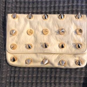 Light Nude Studded Clutch